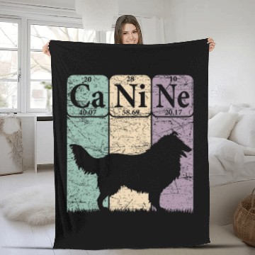 Discover Rough Collie Periodic Table Elements Rough Collie Dog Lover 7 Baseball Tees Fleece Blankets