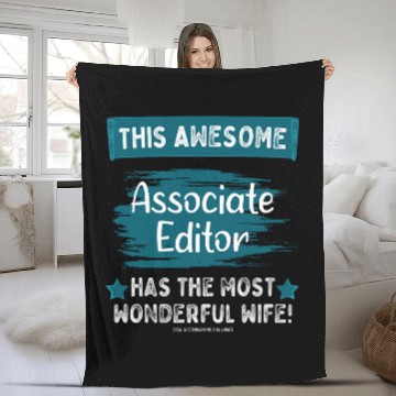 Discover Married Associate Editor Husband Job Profession Fleece Blankets