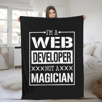 Discover Web Developer Not A Magician Computer Web Developers Baseball Tees Fleece Blankets