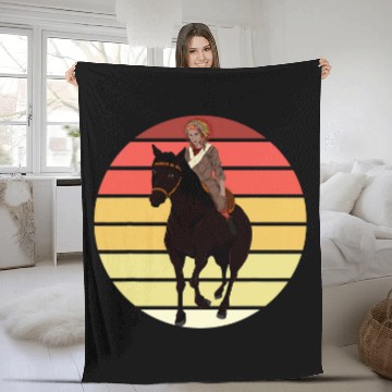 Discover Retro Indigenous Horse Riding Native Pride Native American Baseball Tees Fleece Blankets