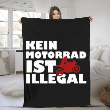 Discover No motorcycle is illegal  No driving required  Thank you biker Fleece Blankets