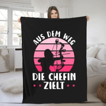 Discover Womens Archery The Chefin Aims Archery Zip Fleece Blankets