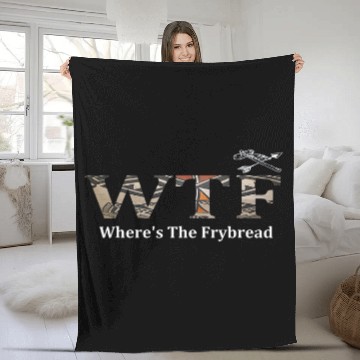 Discover WTF Wheres The Frybread Native American Zip Fleece Blankets