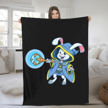 Discover Wizard rabbit Zip Fleece Blankets