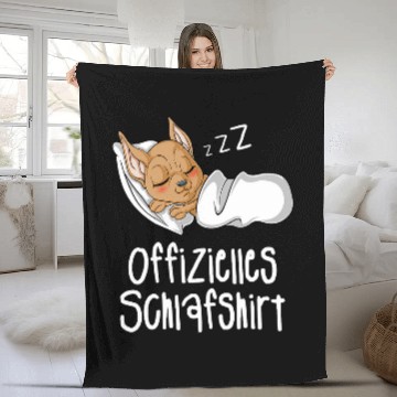Discover Official Sleeping Cute Chihuahua Nigh Baseball Tees Fleece Blankets