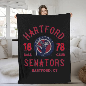 Discover vintages Hartford Connecticut Senators Baseball Team Fleece Blankets