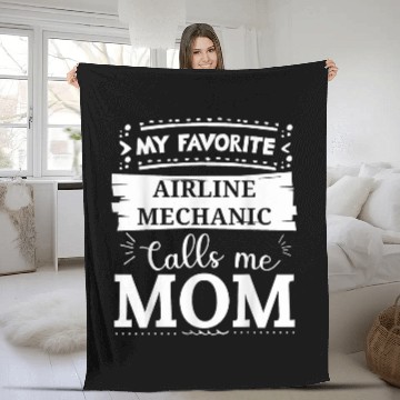 Discover My favorite Airline Mechanic calls me mom Baseball Tees Fleece Blankets