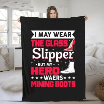 Discover My Hero Wears Mining Boots Coal Miner Wife Gift Baseball Tees Fleece Blankets