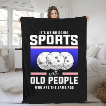 Discover Retired bowler old man bowling Coachs bowling retirement Baseball Tees Fleece Blankets