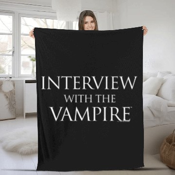 Discover WB100 Interview with the Vampire Simple Movie Logo Zip Fleece Blankets