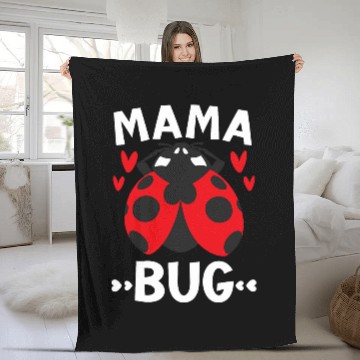 Discover Mama Bug Insect Entomology Future Entomologist Ladybug Zip Fleece Blankets