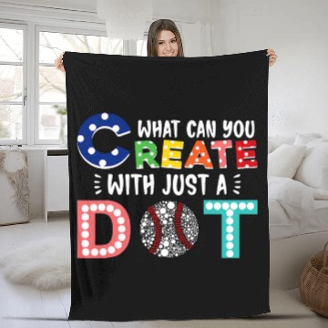 Discover What Can You Create With Just A Dot Baseball Dot Day Fleece Blankets