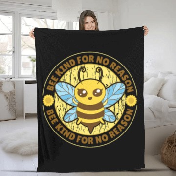Discover VXLS Bee Bees Beekeeping Beehives Be Kind For No Reason Zip Fleece Blankets