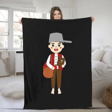 Discover Johnny Appleseed Day Apple Tree Farmer Orchard Seed Kids Fleece Blankets