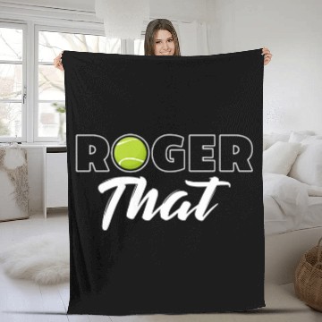 Discover Tennis Player Roger That Fan Gift Fleece Blankets