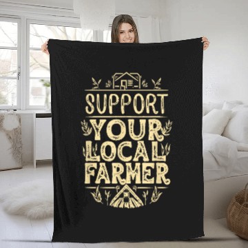 Discover Support Your Local Farmer Protests 25 Fleece Blankets