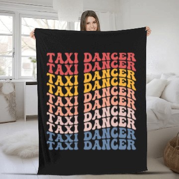 Discover Taxi Dancer Groovy Retro Fleece Blankets
