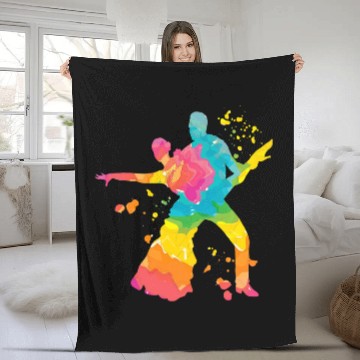 Discover Latin Dancing Couple Watercolor Rumba Dancer 22 Baseball Tees Fleece Blankets