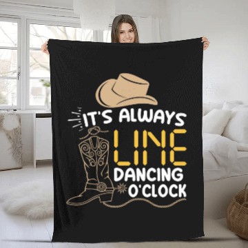 Discover Line Dancing Funny Line Dance Zip Fleece Blankets
