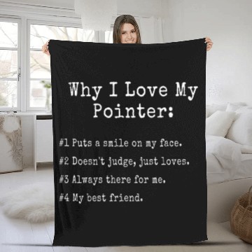 Discover Why I Love My German Shorthaired Pointer GSP Fleece Blankets