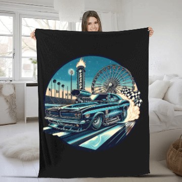 Discover Muscle Car Prototype Racing 22 Fleece Blankets