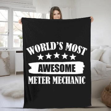 Discover Worlds mosts Awesome Meter Mechanic Baseball Tees Fleece Blankets