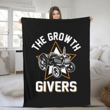Discover The Growth Givers I Farmer Baseball Tees Fleece Blankets