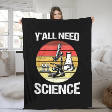 Discover Back To School Yall Need Science Teacher Student Zip Fleece Blankets