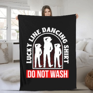 Discover Lucky Line Dancing Do Not Wash Line Dance Dancer Baseball Tees Fleece Blankets