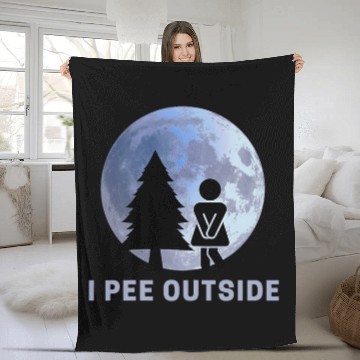 Discover Womens I Pee Outside I Love Peeing Outside Funny Camping Baseball Tees Fleece Blankets