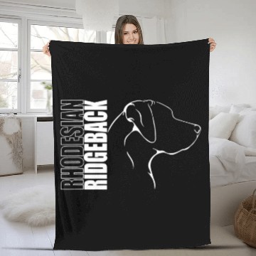 Discover Proud Rhodesian Ridgeback profile dog breed dog Zip Fleece Blankets