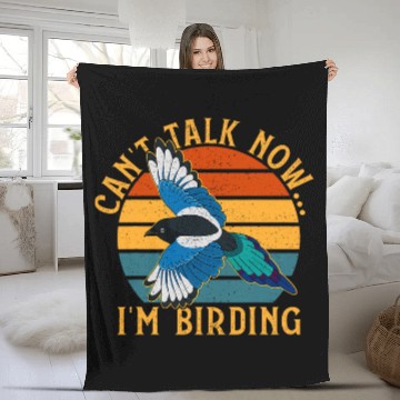 Discover Wing birdwatching birder outdoor birdwatcher birding 6 Fleece Blankets