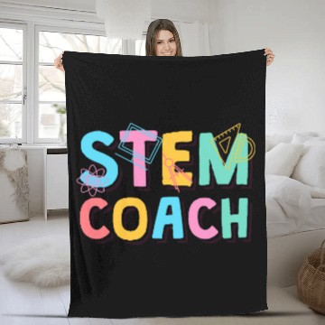 Discover Stem Coachs Science Technology Engineering Math Coaches 21 Fleece Blankets