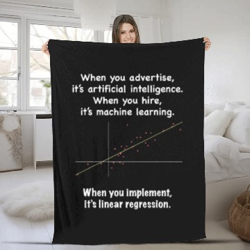 Discover When You Implement Its Linear Regression Data Startup Fleece Blankets