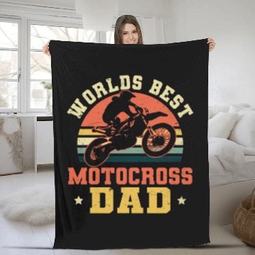 Discover Worlds bests Motocross Design MX Dad Baseball Tees Fleece Blankets