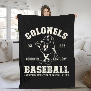 Discover vintages Louisville Kentucky Baseball Colonels Fleece Blankets