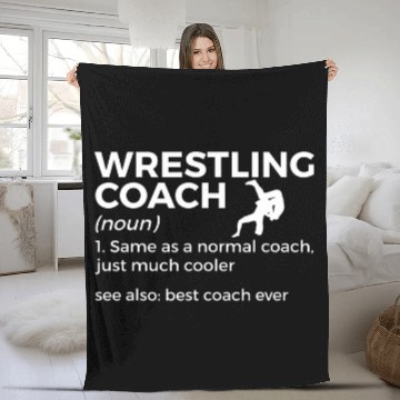 Discover Wrestling Coachs Definition bests Coachs Ever Baseball Tees Fleece Blankets