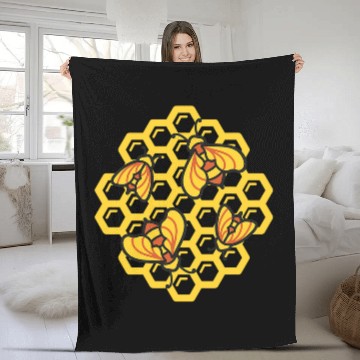 Discover VXLS Bee Bees Beekeeping Beehives Fleece Blankets