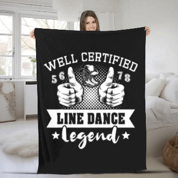 Discover Line Dancer Linedancing Linedancer Line Dance Fleece Blankets
