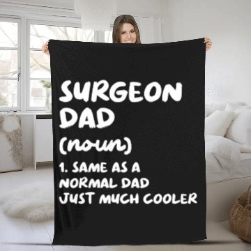 Discover Surgeon Dad Definition Surgery Doctor Baseball Tees Fleece Blankets