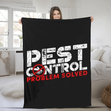 Discover Pest control problem solved Insect Terminator Pest Warrior Zip Fleece Blankets