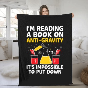 Discover AntiGravity Book I Cant Put It Down Funny Physics Teacher Baseball Tees Fleece Blankets