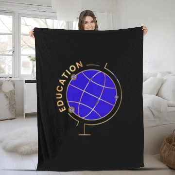 Discover You gotta get an education Zip Fleece Blankets