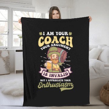 Discover Your Argument Is Invalid Design St  Patricks Coach Zip Fleece Blankets