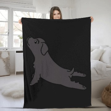 Discover Yoga Newfoundland Dog Baseball Tees Fleece Blankets