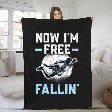 Discover Now Im frees Fallin Skydiver Skydiving Parachuting Baseball Tees Fleece Blankets