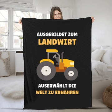 Discover Trained as a farmer selects the world to eat Zip Fleece Blankets
