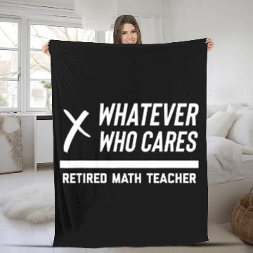 Discover Funny Retired Math Teacher Retirement Professor Mathematics Baseball Tees Fleece Blankets