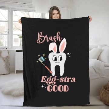 Discover Tooth Bunny dentists Easter Dental Assistant Easter Day Cute 21 Fleece Blankets