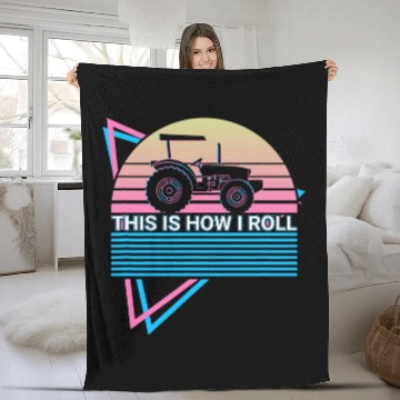 Discover Tractor Farming Farmer This Is How I Roll Fleece Blankets